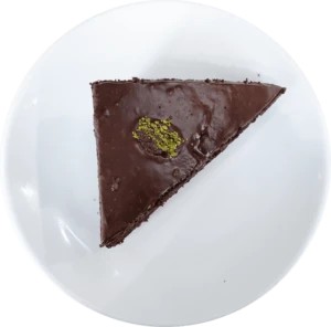 Шоколадно-фисташковый пирог
